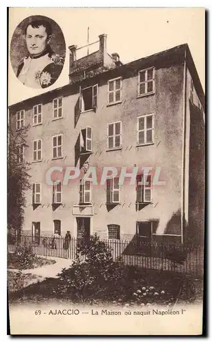 Cartes postales Ajaccio La Maison ou naquit Napoleon 1er