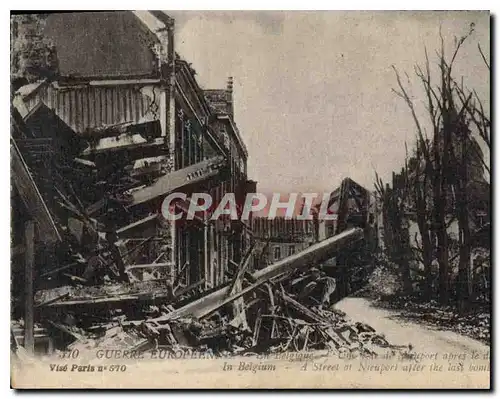 Cartes postales Belgique Militaria Un coin de Nieuport