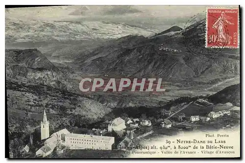 Cartes postales Notre Dame du Laus Hautes Alpes Vue panoramique Vallee de l'Avance Village d'Avancon