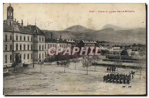 Cartes postales Gap Place du Lycee Revue Militaire Militaria