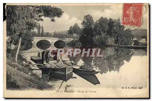 Cartes postales Decize Bords de l'Aron Bateau