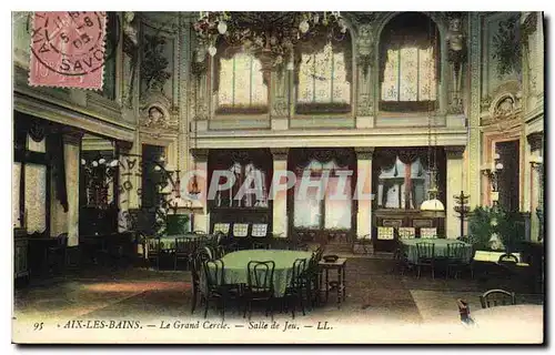 Cartes postales Aix les Bains Le Grand Cercle Salle de Jeu