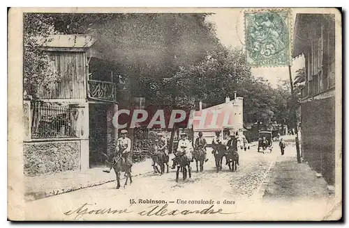 Cartes postales Robinson Une Cavalcade a unes Anes Mules