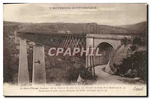 Cartes postales L'Auvergne Pittoresque le Viaduc des Fades le Grand d'Europe