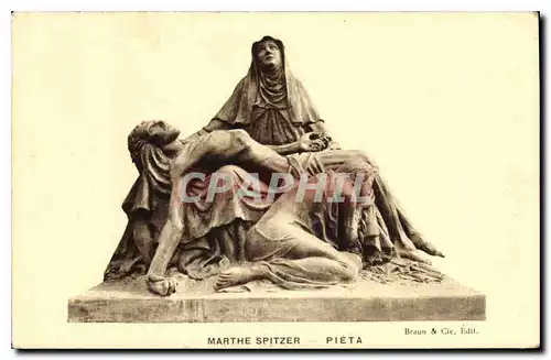 Cartes postales Marthe Spitzer Pieta