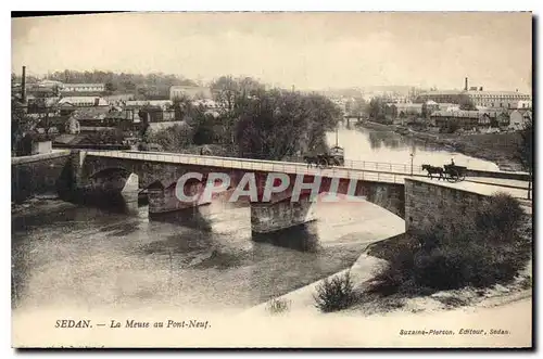 Cartes postales Sedan La Meuse au Pont Neuf