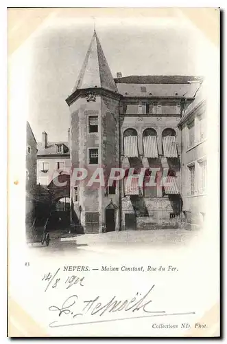 Cartes postales Nevers Maison Constant rue du Fer