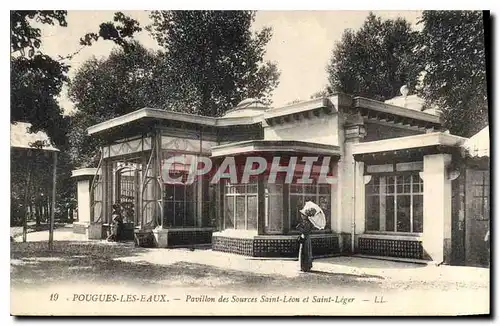 Cartes postales Pougues les Eaux Pavillon des Sources Saint Leon et Saint Leger