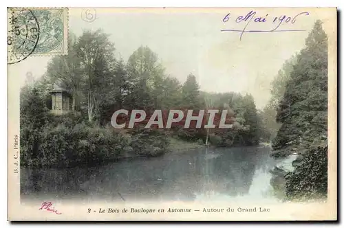 Cartes postales Le Bois de Boulogne en Automne Autour du Grand Lac