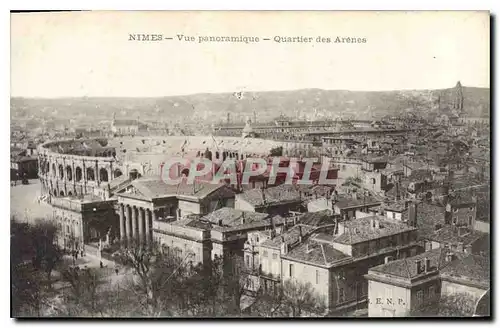 Cartes postales Nimes Vue panoramique Quartier des Arenes