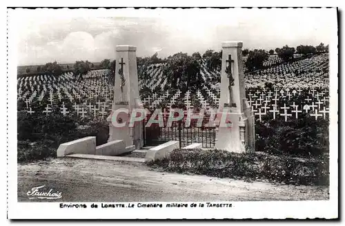 Cartes postales Environs de Lorrete Le Cimetiere militaire de la Targette