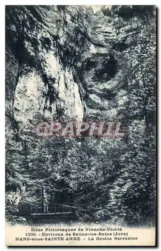 Cartes postales Environs de Salins les Bains Jura Nans Sous Sainte Anne La Grotte Sarvazine