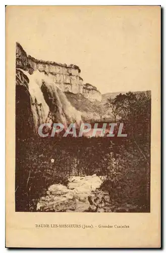 Cartes postales Baume les Messieurs Jura Grandes Cascades
