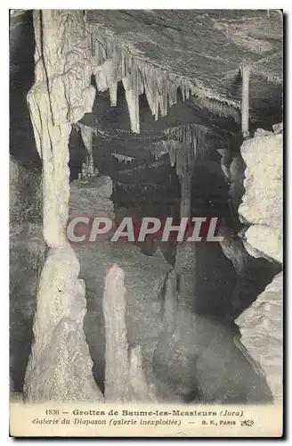 Cartes postales Grottes de Baume les Messieurs Jura Galerie du Diapason galere inexploite