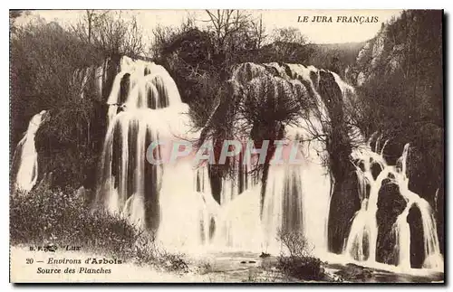 Cartes postales Le Jura Francais Environs de Arbois Source des Planches