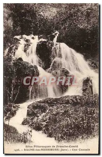 Cartes postales Sites Pittoresque de Franche Comte Baume les Messieurs Jura Une Cascade