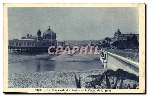 Cartes postales Nice La Promenade des Anglais et le Casino de la Jetee