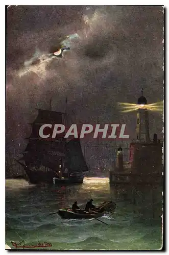 Cartes postales Bateau Phare