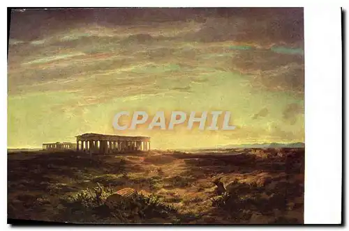 Cartes postales Museum der bildenden Kunste zu Leipzig A Calame Die Tempel in Paestum