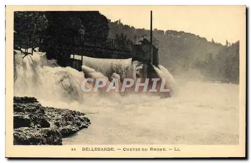 Cartes postales Bellegarde Chutes du Rhone