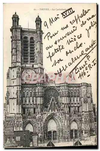 Cartes postales Troyes La Cathedrale