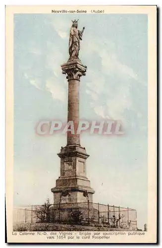 Cartes postales Neuville sur Seine Aube La Colonne N D des Vignes