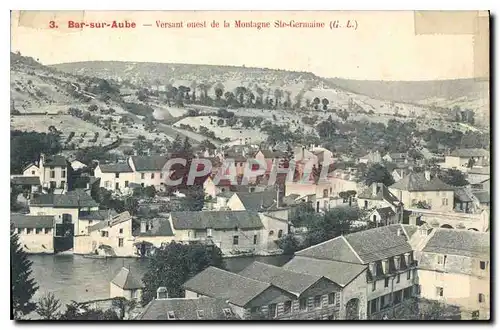 Cartes postales Bar sur Aube Versant ouest de la Montagne Ste Germanine