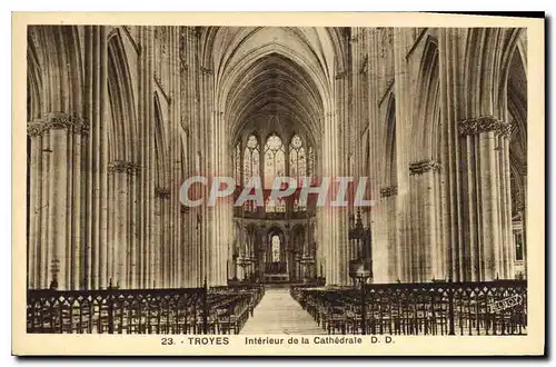 Cartes postales Troyes Interieur de la Cathedrale