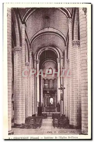 Cartes postales Chauvigny Vienne Interieur de l'Eglise St Pierre