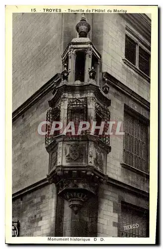 Cartes postales Troyes Tourelle de l'Hotel de Marisy