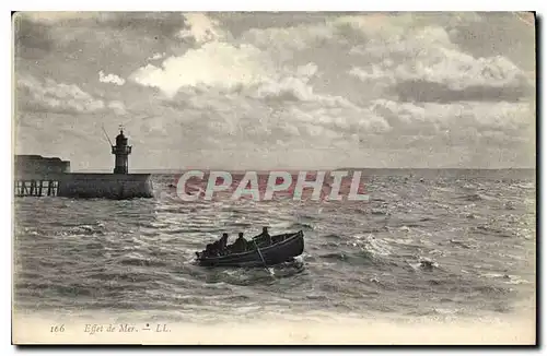 Cartes postales Effet de Mer Bateau Phare