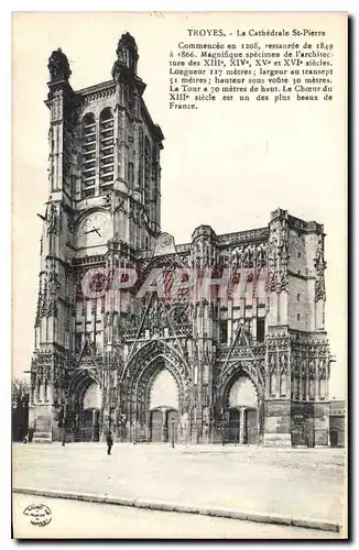 Cartes postales Troyes La Cathedrale St Pierre