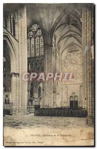 Cartes postales Troyes Interieur de la Cathedrale