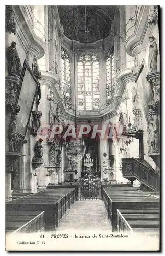 Cartes postales Troyes Interieur de Saint Pantaleon