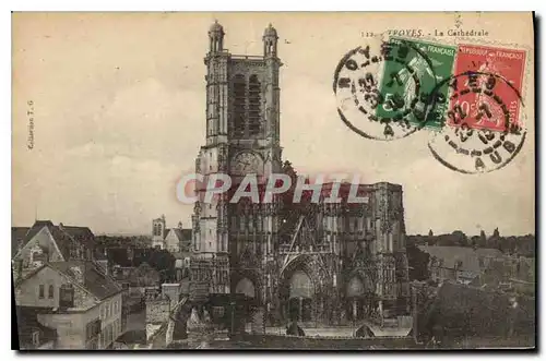 Cartes postales Troyes La Cathedrale