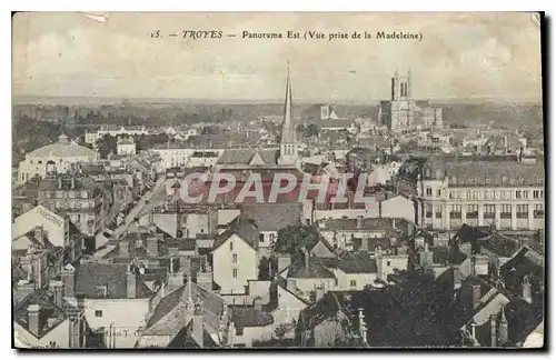 Cartes postales Troyes Panorama Est Vue prise de la Madeleine