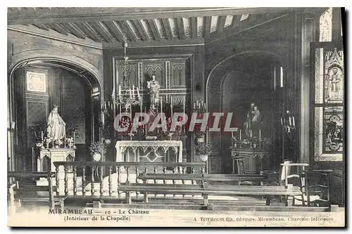 Cartes postales Mirambeau Le Chateau Interieur de le Chapelle