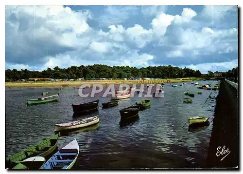 Cartes postales moderne Capbreton Landes le Chenal au fond le Camping d'Hossegor