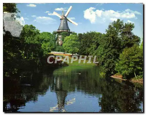 Cartes postales moderne Bremen Windmuhle am Herdentorswall