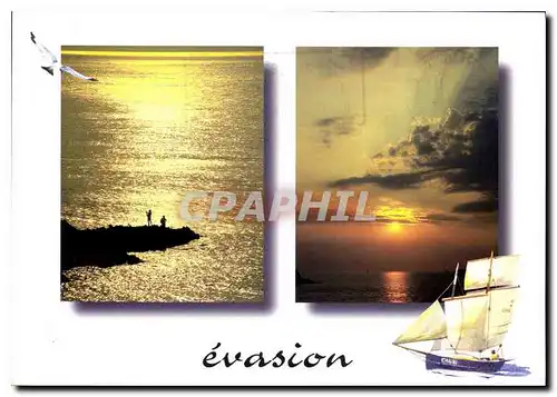 Cartes postales moderne Evasion Bateau