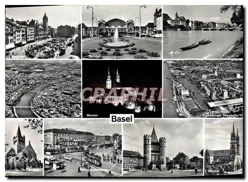 Cartes postales moderne Basel Munster Markitplatz Spalentor