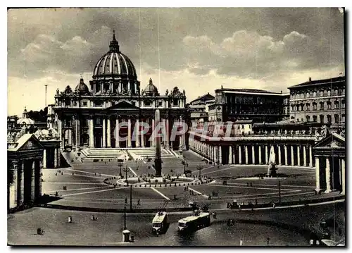 Cartes postales moderne Citta del Vaticano Place et Basilique de St Pierre