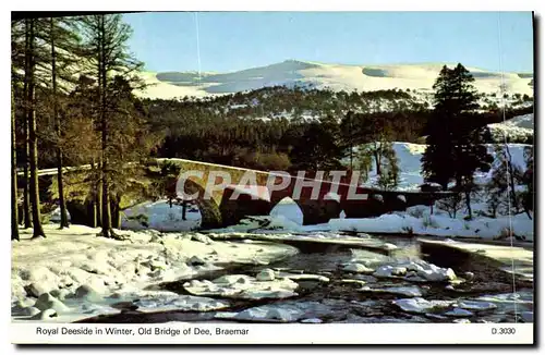 Cartes postales moderne Royal Deeside in Winter Old Bridge of Dee Braemar