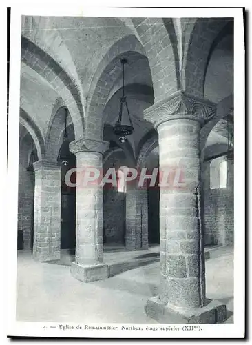 Cartes postales moderne Eglise de Romainmotier Narthex etage superier