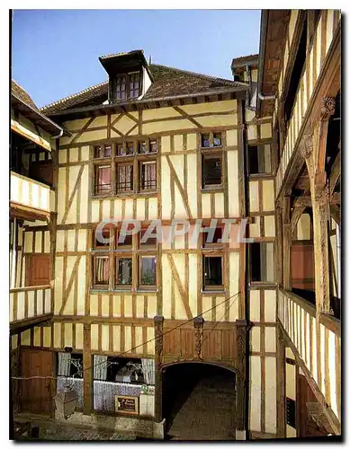 Cartes postales moderne Troyes Aube Cour du Mortier d'Or