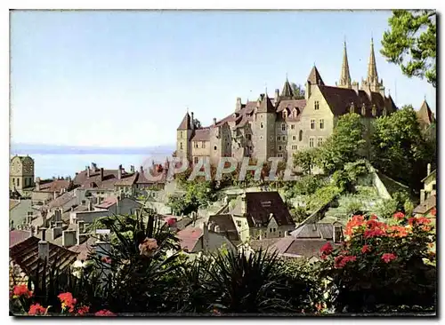 Cartes postales moderne Neuchatel la perle du Jura Suisse chateau vue generale