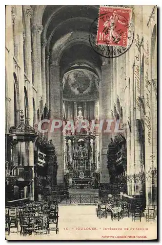 Cartes postales Toulouse Interieur de St Sernin