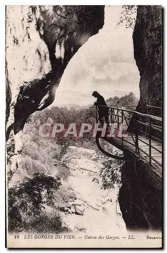 Cartes postales Les Gorges du Fier Entree des Gorges