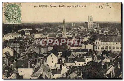 Cartes postales Troyes Panorama Est Vue prise de la Madeleine