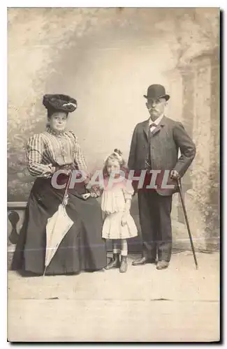 CARTE PHOTO Femme Enfant